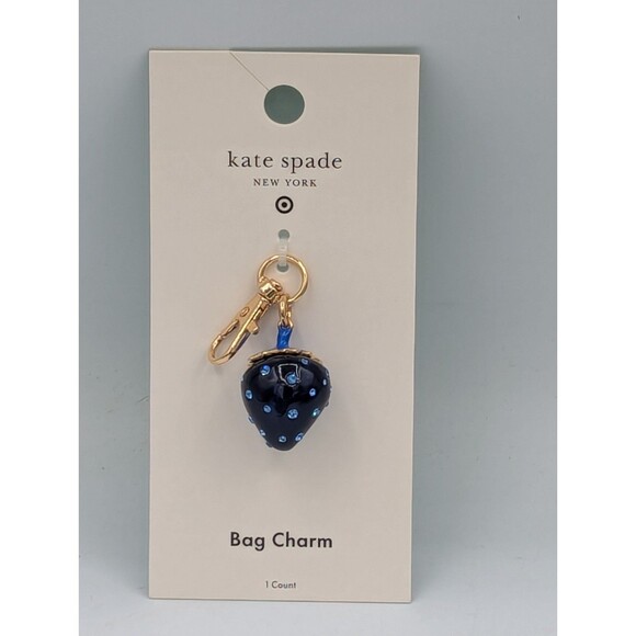 kate spade new york Accessories - Kate Spade New York x Target - Blue Strawberry Bag Charm Keychain - NWT